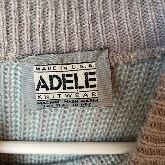 Vintage Adele Knitwear Teddy Bear All Over Print Sweater Medium - Picture 5 of 9